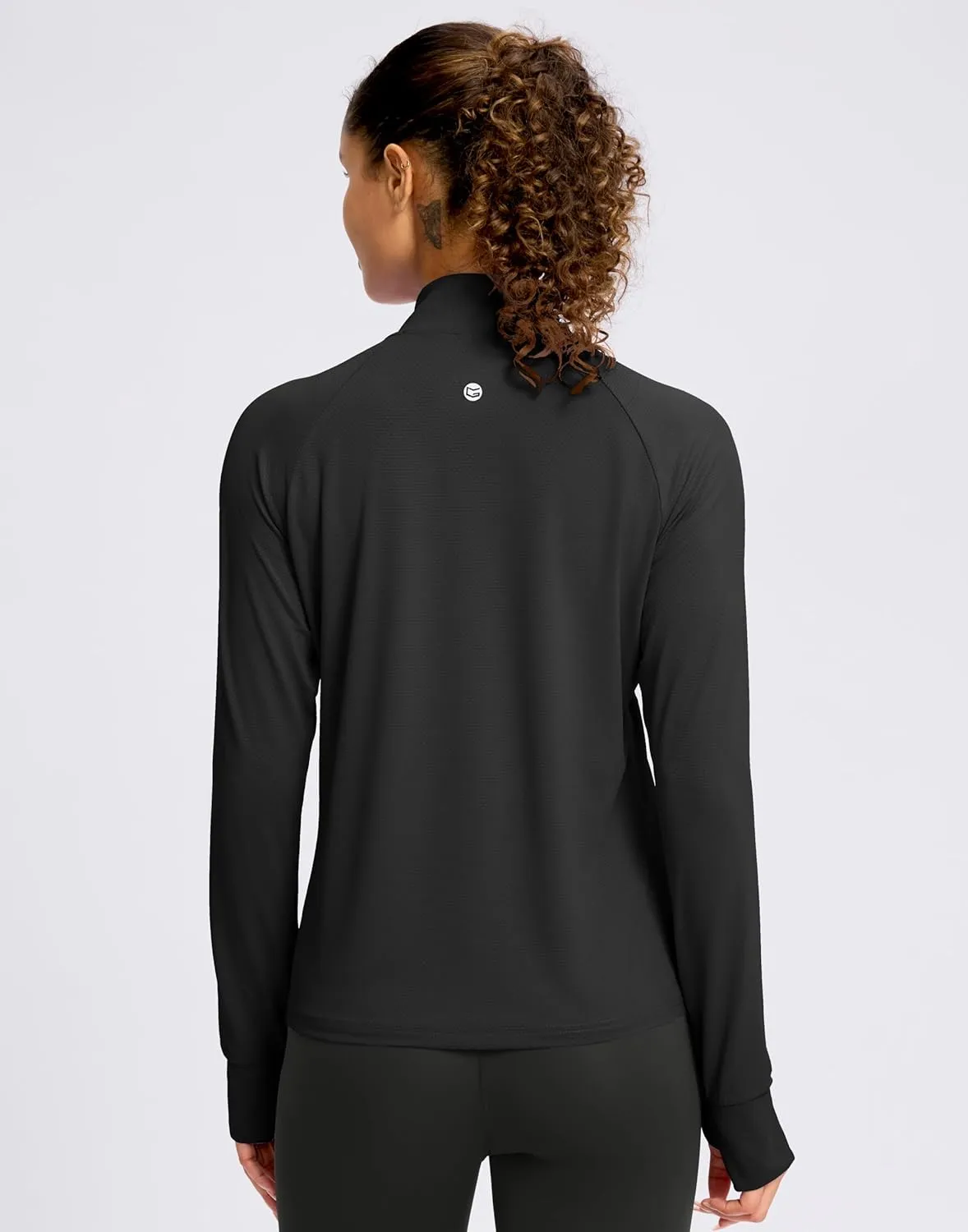 G Gradual Women's UPF 50  Lightweight Workout Jackets Sun Protection Zip Up 4 Pockets Long Sleeve Shirts Athletic Hiking