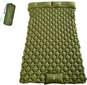 GaRcan Inflatable Sleeping Mattress Double Camping Mat Self Inflating, Inflatable Sleeping Mat Ultralight Sleeping Pad, Inflatable Sleeping Mat with Pillow, Waterproof and Moisture-Proof