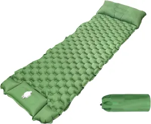 GaRcan Inflatable Sleeping Mattress Inflatable Sleeping Mat for Outdoor, Inflatable Sleeping Mat Ultraligh, Self-Inflating Camping Mat with Built-in Inflatable Pillow, for Outdoor, Hiking