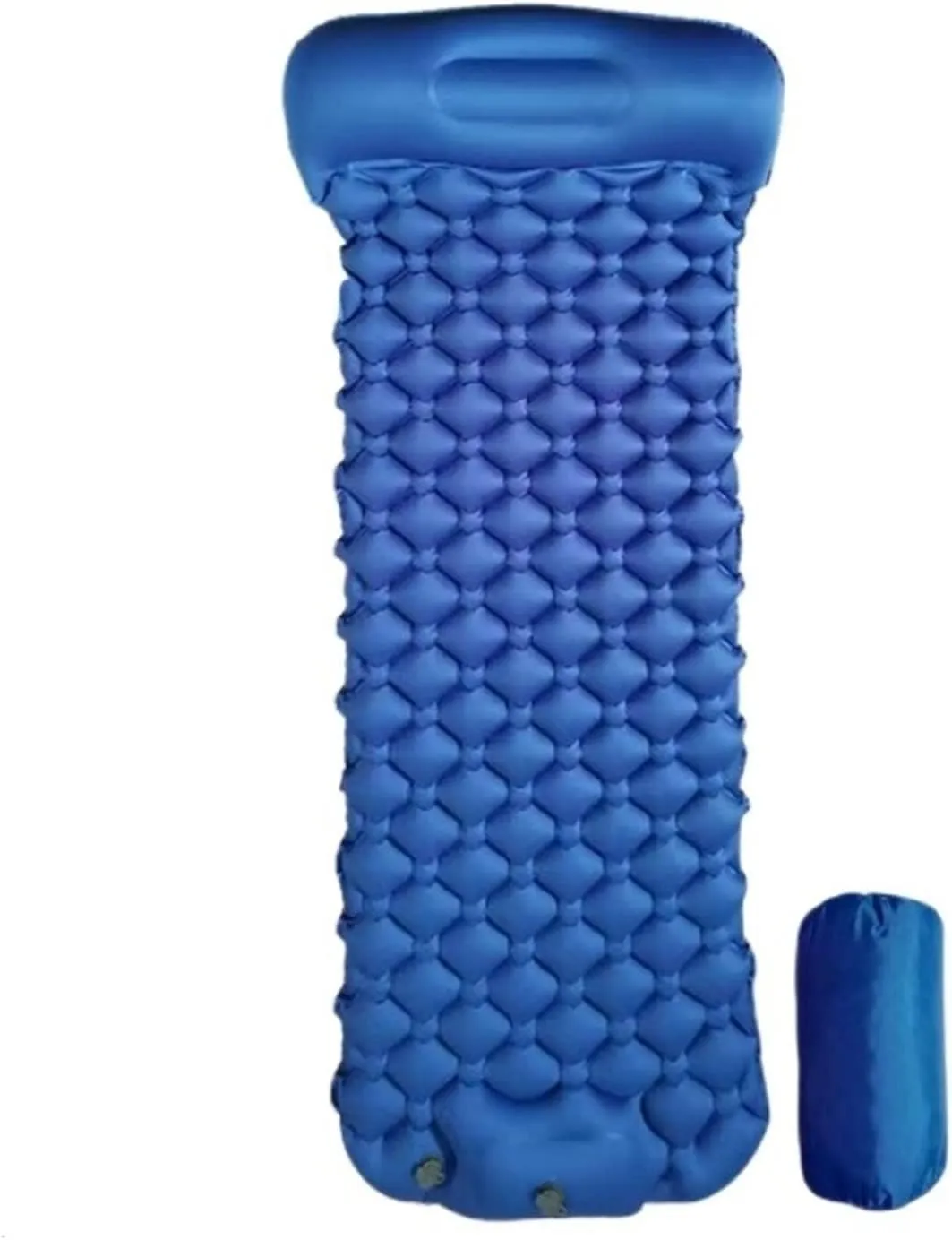 GaRcan Outdoor Camping Mattress Ultralight Portable Inflatable Sleeping Mat Damp Proof Pad (Blue)