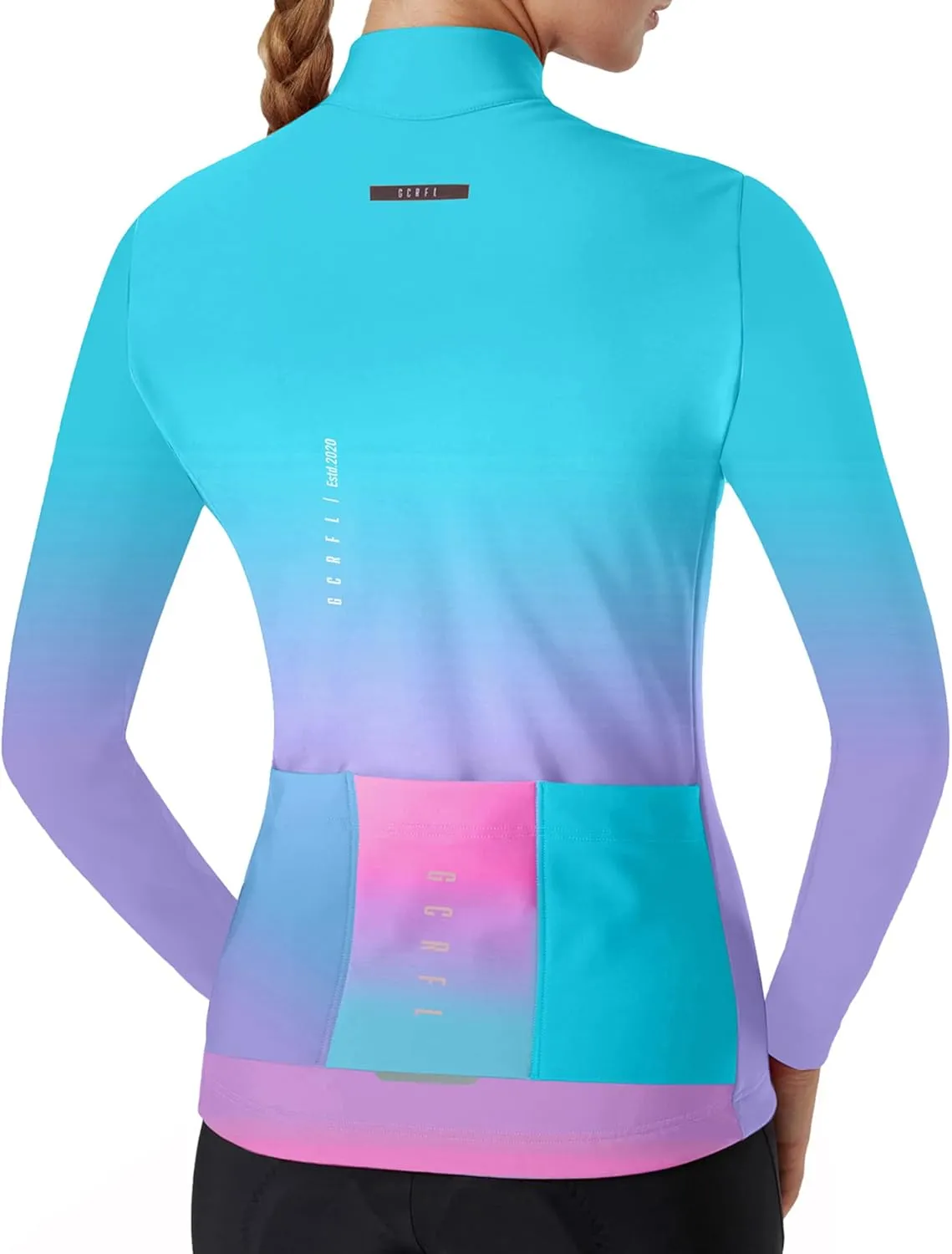 GCRFL Winter Thermal Women's Cycling Jacket Windproof Cold Weather Bike Pants Bicycle Clothing Set Softshell Windbreaker