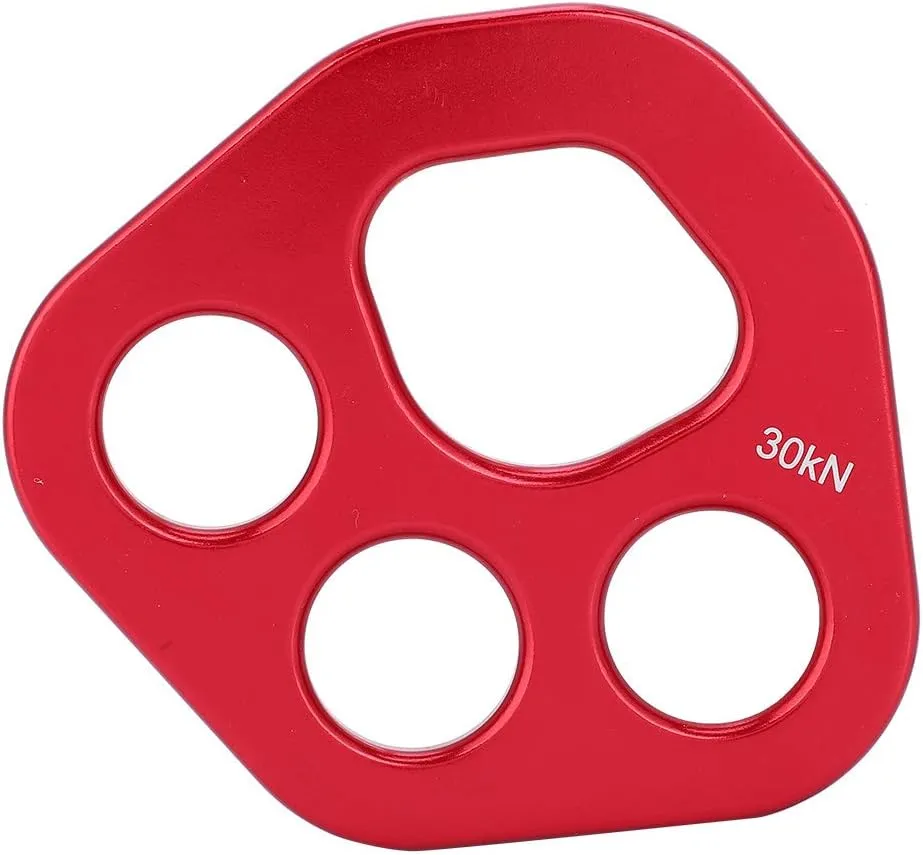 Gear Climbing 9×8×1 Outdoor 4 Holes Rigging Plate Rock Climbing Multi Anchor Point Connector Gear