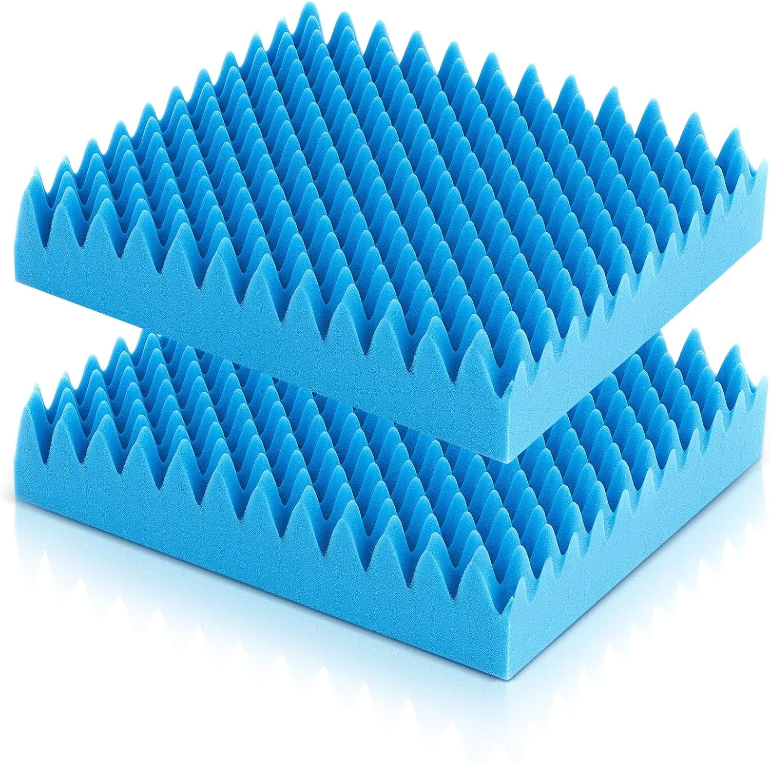 Geiserailie 2 Pcs Egg Foam Pad Egg Chair Cushion to Relieve Back Foam Seat Cushion Chair Accessories Pad for Office Recliner Wheelchair Home Car (Blue)