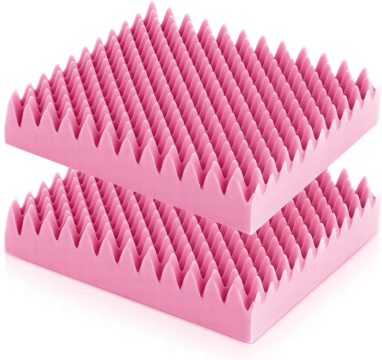 Geiserailie 2 Pcs Egg Foam Pad Egg Chair Cushion to Relieve Back Foam Seat Cushion Chair Accessories Pad for Office Recliner Wheelchair Home Car (Pink)