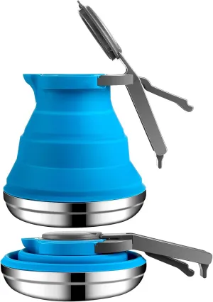 Geiserailie Portable Camping Coffee Pot and Kettle for Hiking Travel and Outdoors
