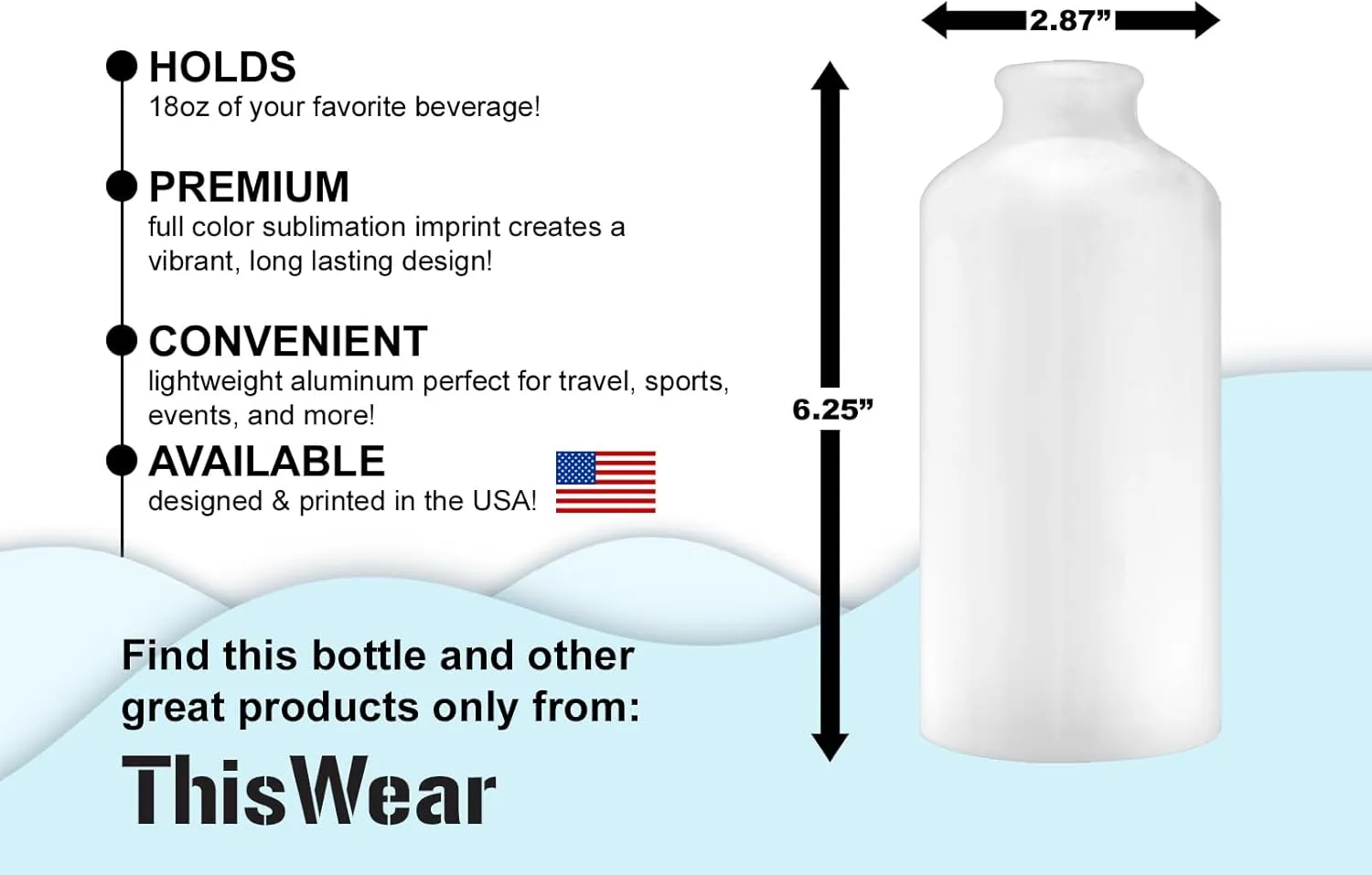 Gifts for Teachers Best Teacher's Assistant Ever Gift for Teacher Appreciation Gift for Women Aluminum Water Bottle with Cap & Sport Top White