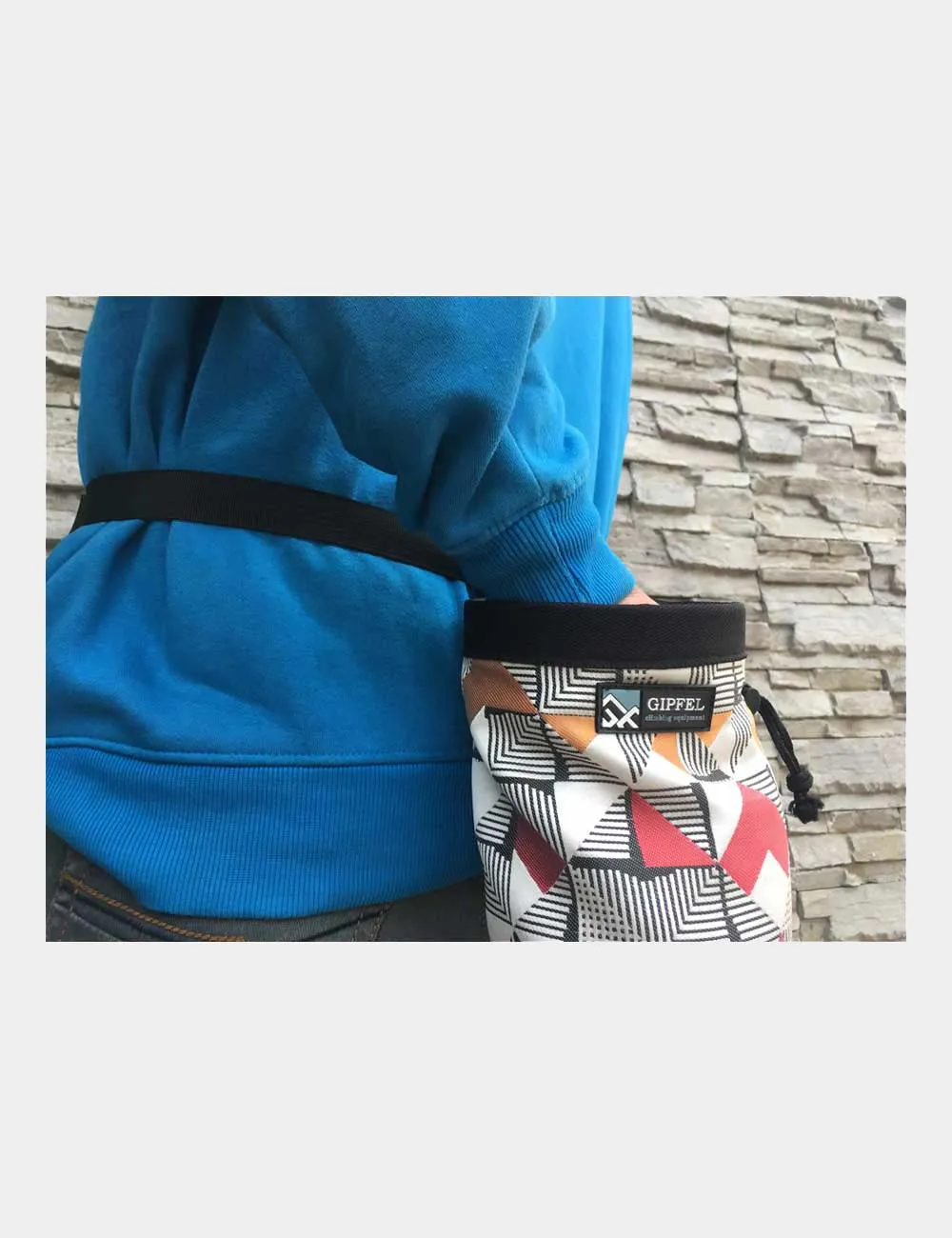 GIPFEL CHALK BAG BELT BLACK