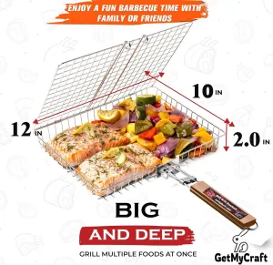GMC-BBQ-Grill Basket (Stainless Steel)