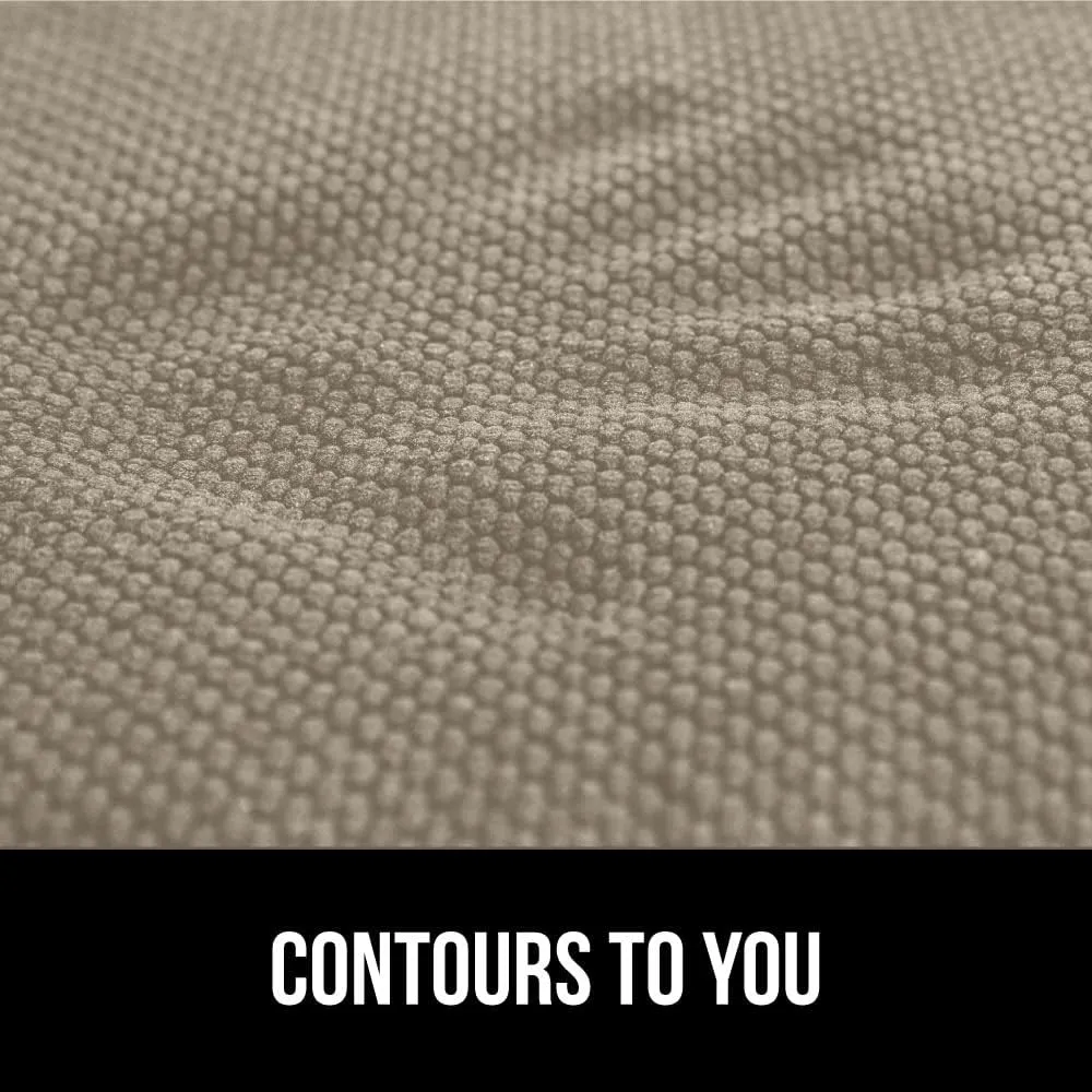 GORILLA GRIP Slip Resistant Chair Cushions, No Ties Required, Memory Foam Pads for Dining Room, Kitchen Table, Office, Rocking Chairs, Plush Seat Cover Cushion Pad, Home Decor, Set of 2 16x16, Beige