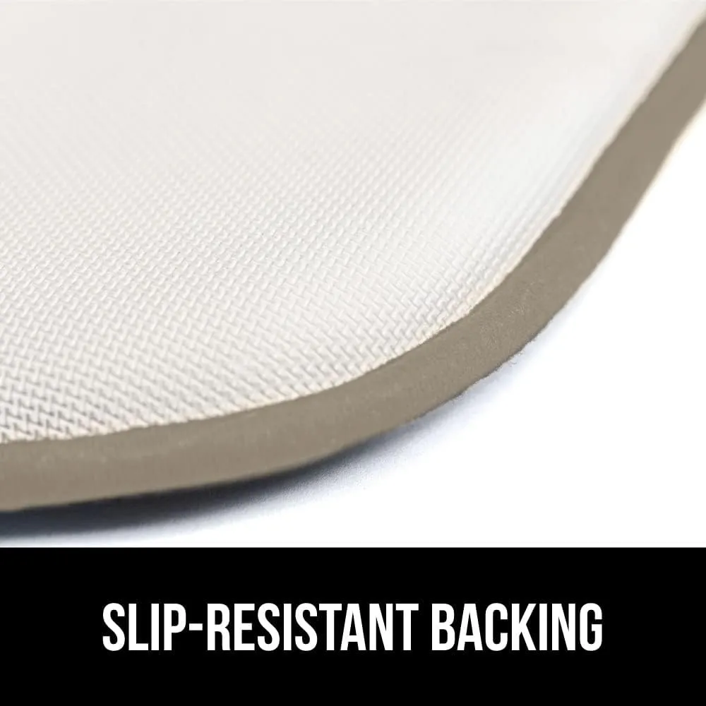 GORILLA GRIP Slip Resistant Chair Cushions, No Ties Required, Memory Foam Pads for Dining Room, Kitchen Table, Office, Rocking Chairs, Plush Seat Cover Cushion Pad, Home Decor, Set of 2 16x16, Beige