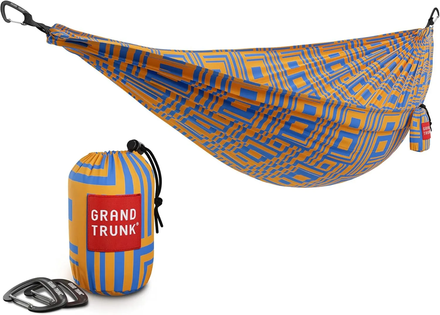 Grand Trunk TrunkTech Double Hammock | Portable Camping Hammock | Accessories for Outdoor, Indoor, Hiking Camping, Backpacking, Travel, Backyard, Beach (Switchback)