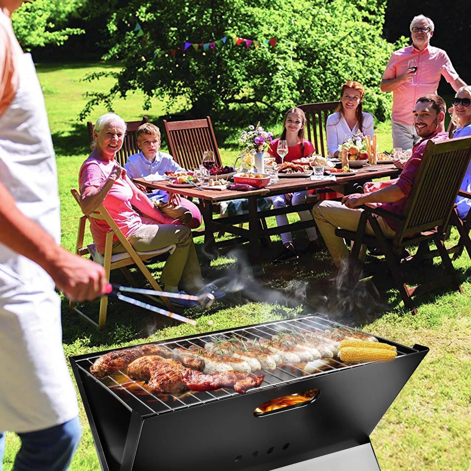 Grill BBQ Portable Garden Localized shipping Loved by customers Charcoal Grill Travel Foldable Camping Outdoor Barbecue