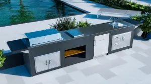 Grillandia Outdoor Kitchen Beefeater Pro Line Fridge & Weather Cover