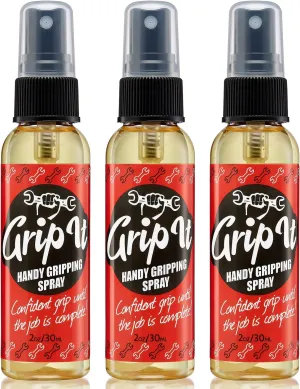 Grip-iT Hand Grip Spray - Improved Pole Grip and Tennis Grip - Liquid Chalk Replacement - Supplement Your Tennis Grip Tape - Better Pole Grip for Pole Dancing - Lifting Chalk Substitute (3 PACK)