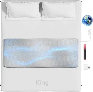 Grounding Mat for Bed, Graphene Grounding Pad for Sleeping, Reduce Anxiety and Inflammation, Pain Relief, Improve Energy -Includes Grounding Cord, Test Pen & Safety Adapter (King)