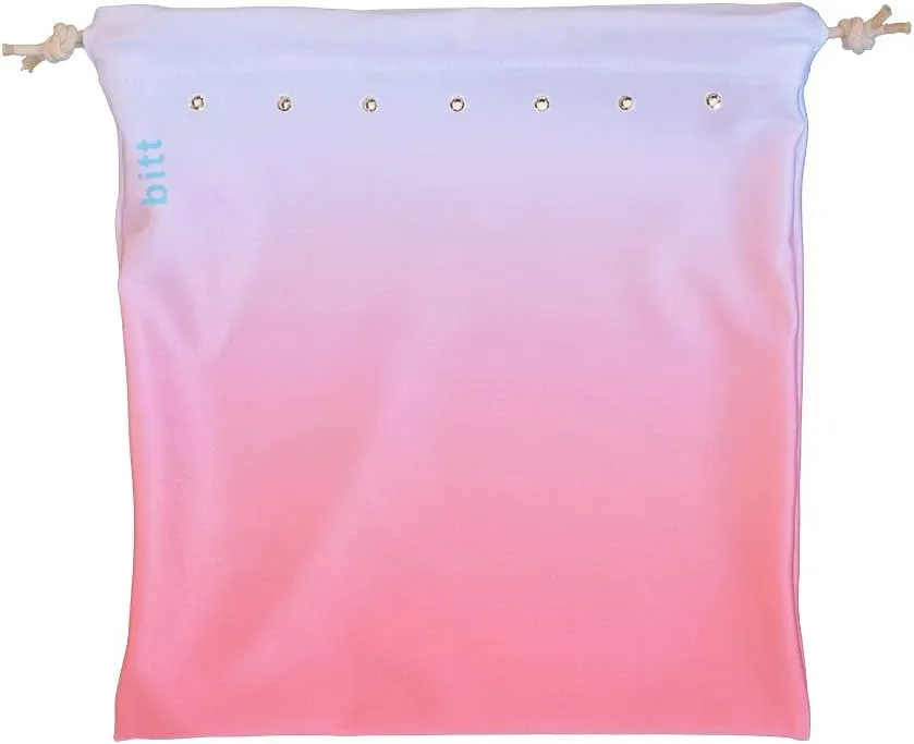 Gymnastics Grip Bag - Ombre Colors with Swarovski Crystals Option (Coral White Ombre)