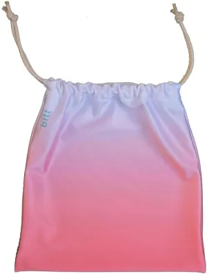 Gymnastics Grip Bag - Ombre Colors with Swarovski Crystals Option (Coral White Ombre)
