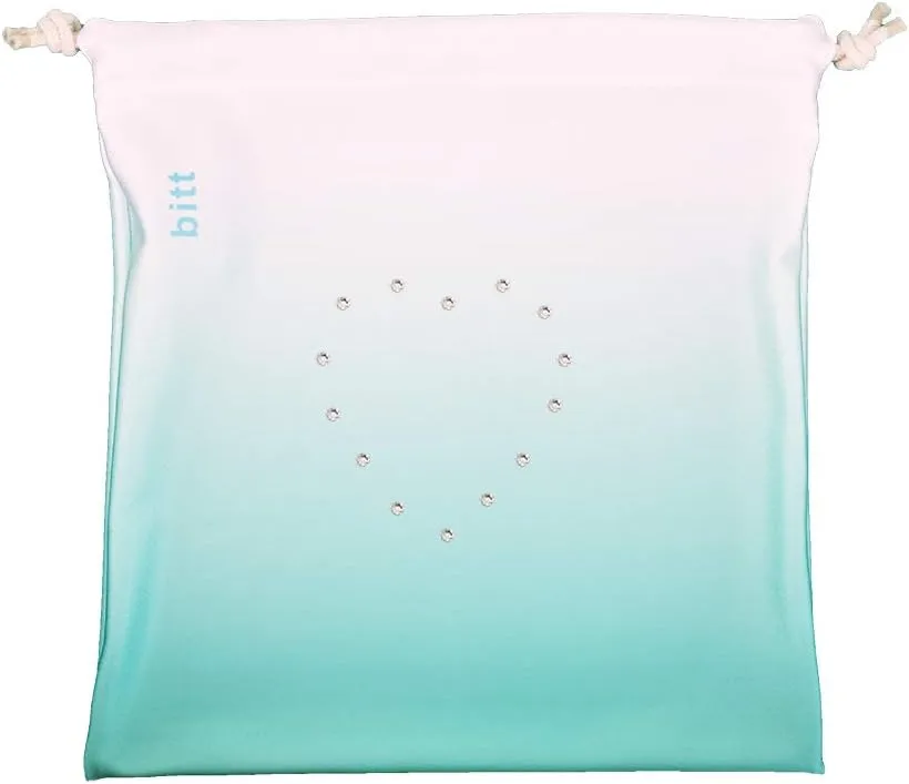 Gymnastics Grip Bag - Ombre Colors with Swarovski Crystals Option (Mint Green Ombre)