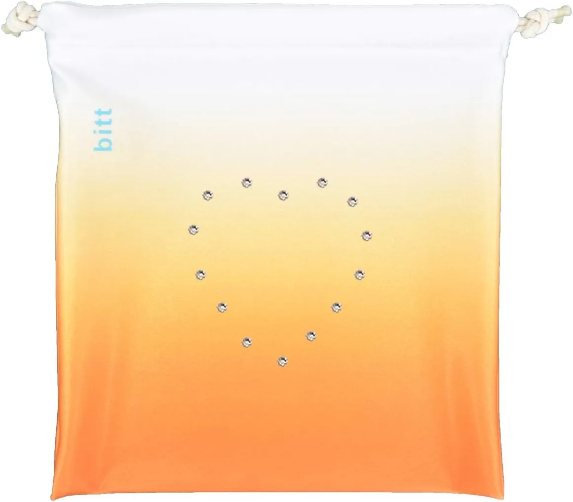 Gymnastics Grip Bag - Ombre Colors with Swarovski Crystals Option (Orange Ombre)