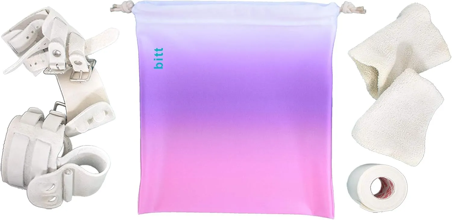 Gymnastics Grip Bag - Ombre Colors with Swarovski Crystals Option (Pink & Purple Ombre)