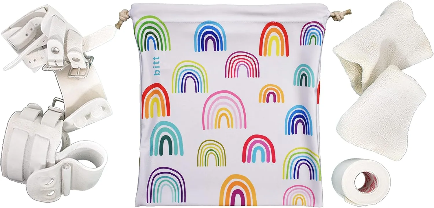 Gymnastics Grip Bag - Personalized Bag or Plain, with Crystals option (Rainbows Plain), One_Size