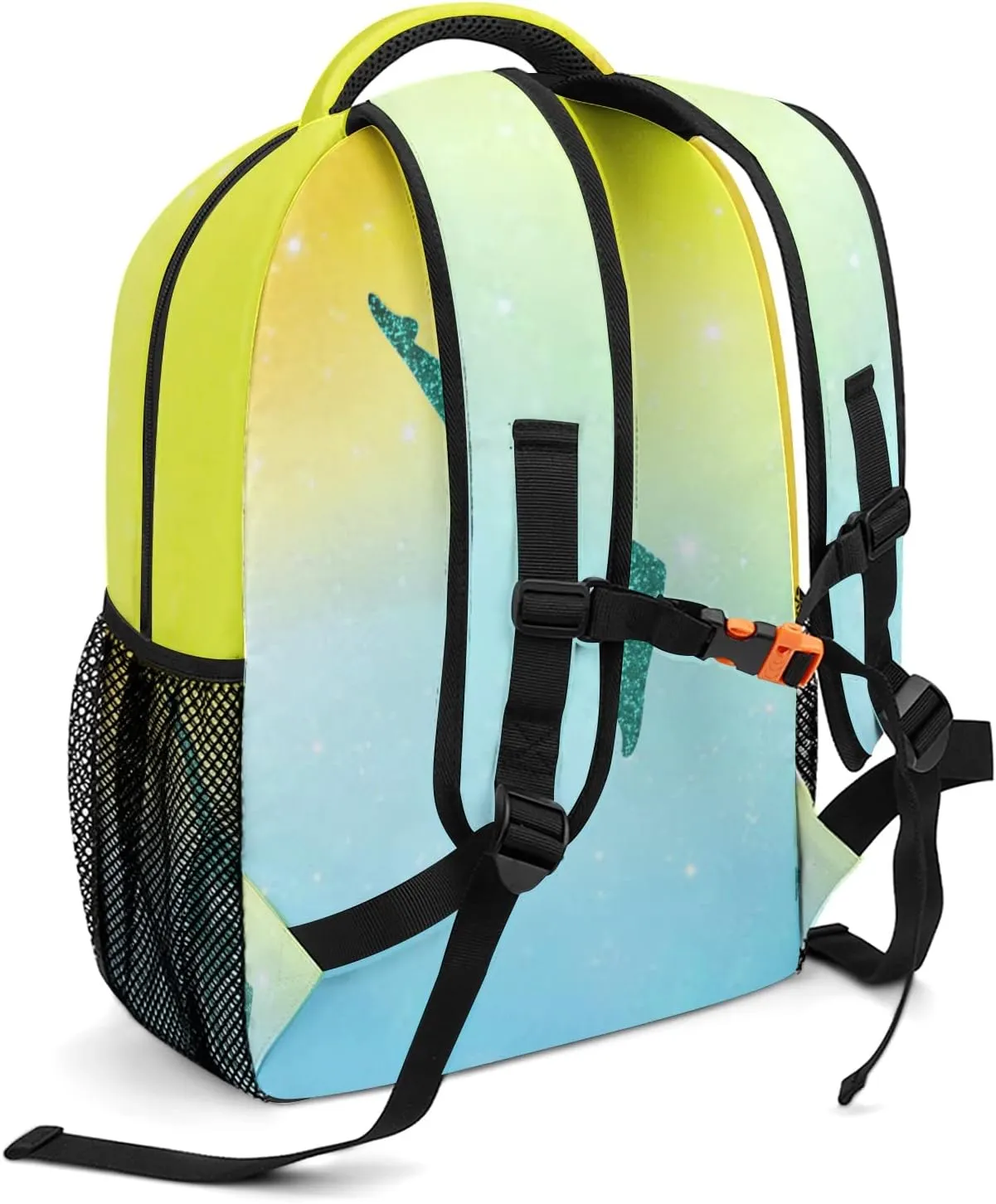 Gymnastics Leap Pastel Yellow Personalized Backpack Waterproof Shoulder Bag for Birthday Holiday Gift with Name