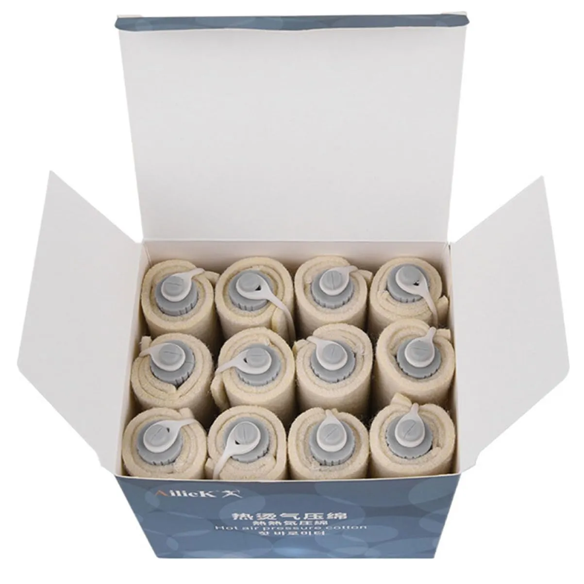 Hairdressing Perm Insulation Pad 12pcs Set Thermal Insulation Cotton Soft and Durable for Salon Use