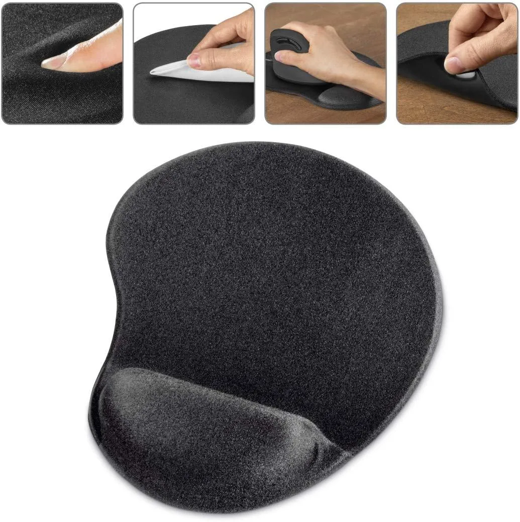 Hama | Ergonomic Mouse Pad for Wrist | Anti Slip | Black
