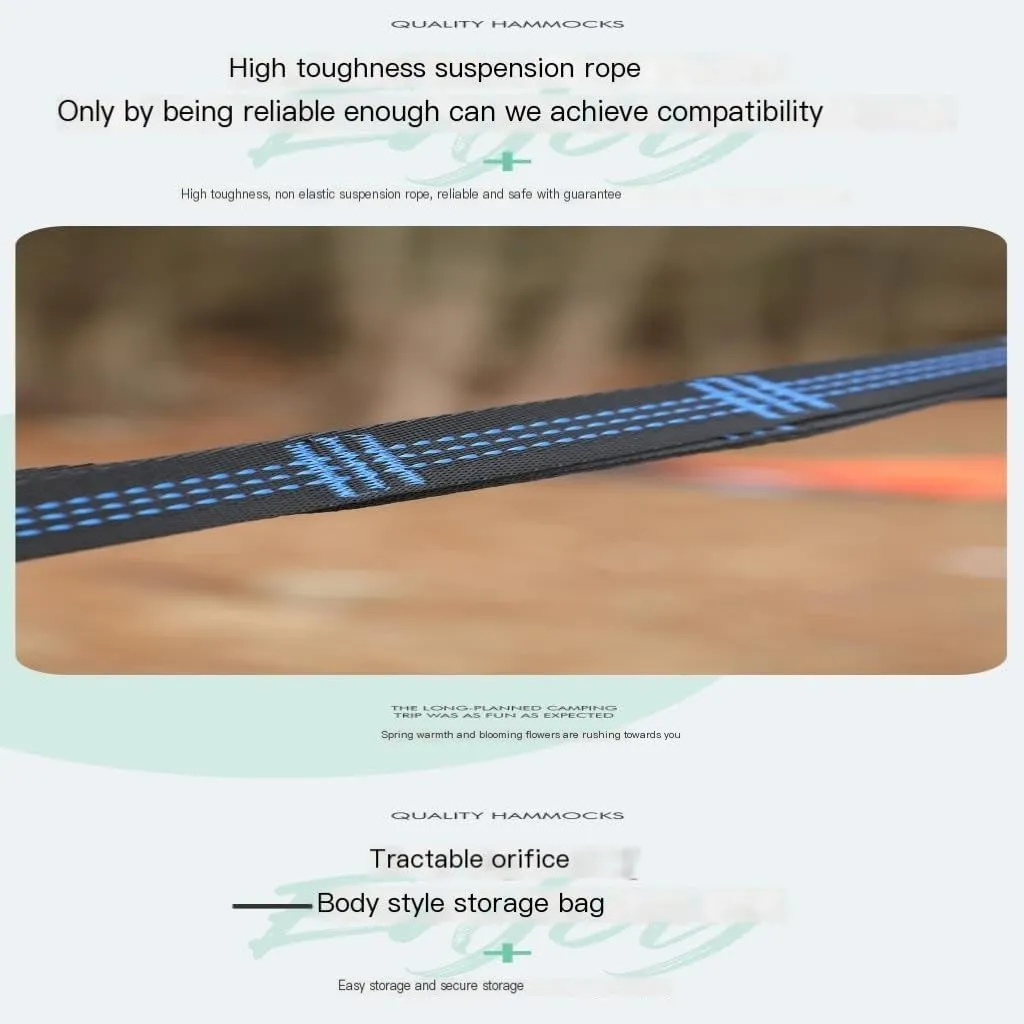 Hammock Automatic Quick-Open Pole Double-Layer Hammock with Sunshade Outdoor Camper Double Hammock with Mosquito Net Hammocks for Outside(C)