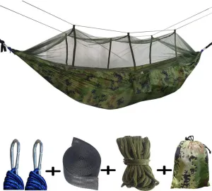 Hammock Camping Hammock - Lightweight Double Hammock Portable Hammocks for Indoor, Outdoor, Hiking, Camping, Backpacking, Travel, Backyard, Beach Swing