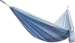 Hammock Double & Single Hammock Portable Nylon Parachute Hammocks Swing for Indoor Outdoor Garden Hiking Travel Backpacking Portable Hammock