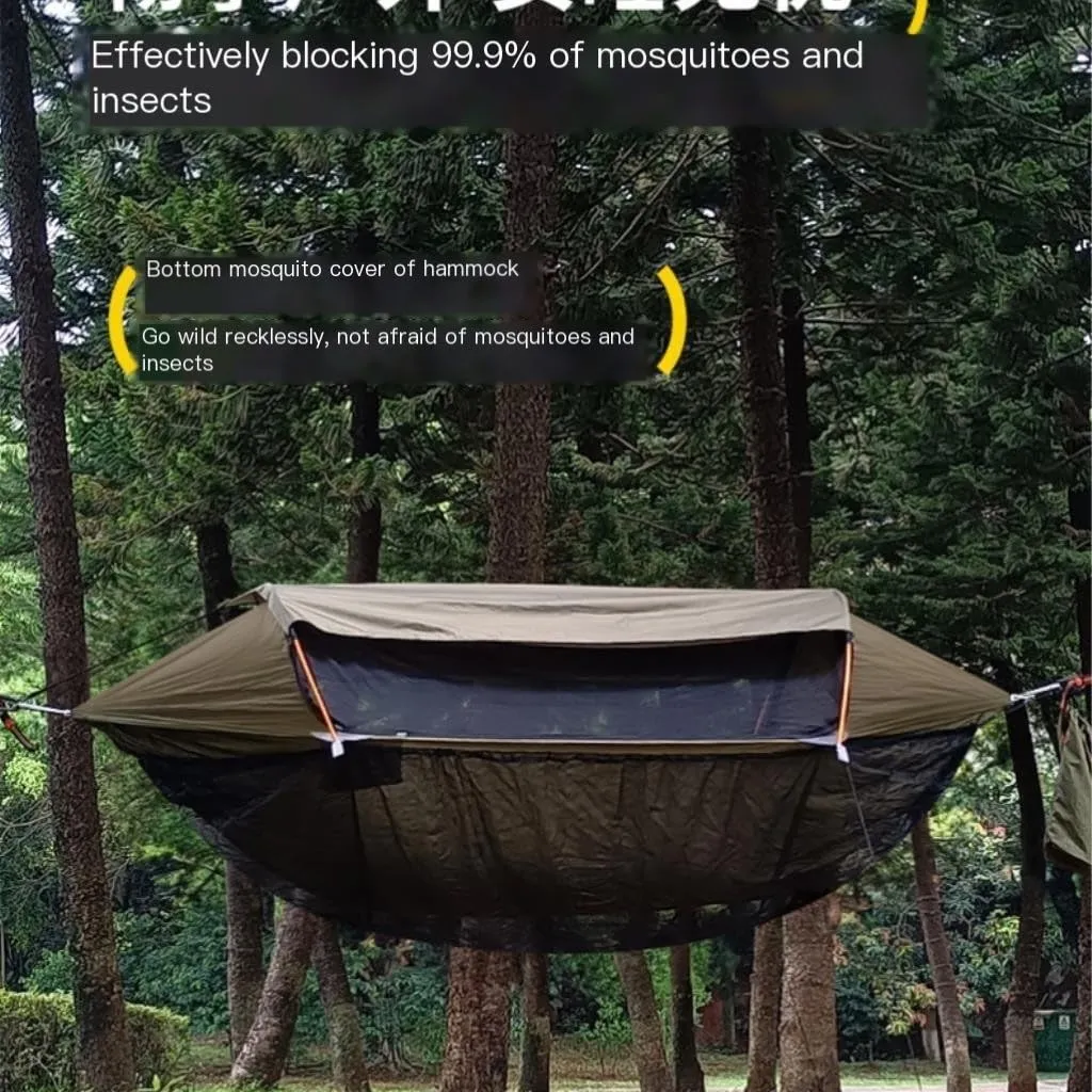 Hammock Double Bottom Anti-Mosquito Cover Outdoor Hammock Detachable Mosquito Net Camping Hammock Anti-Mosquito Net Hammock Outdoor