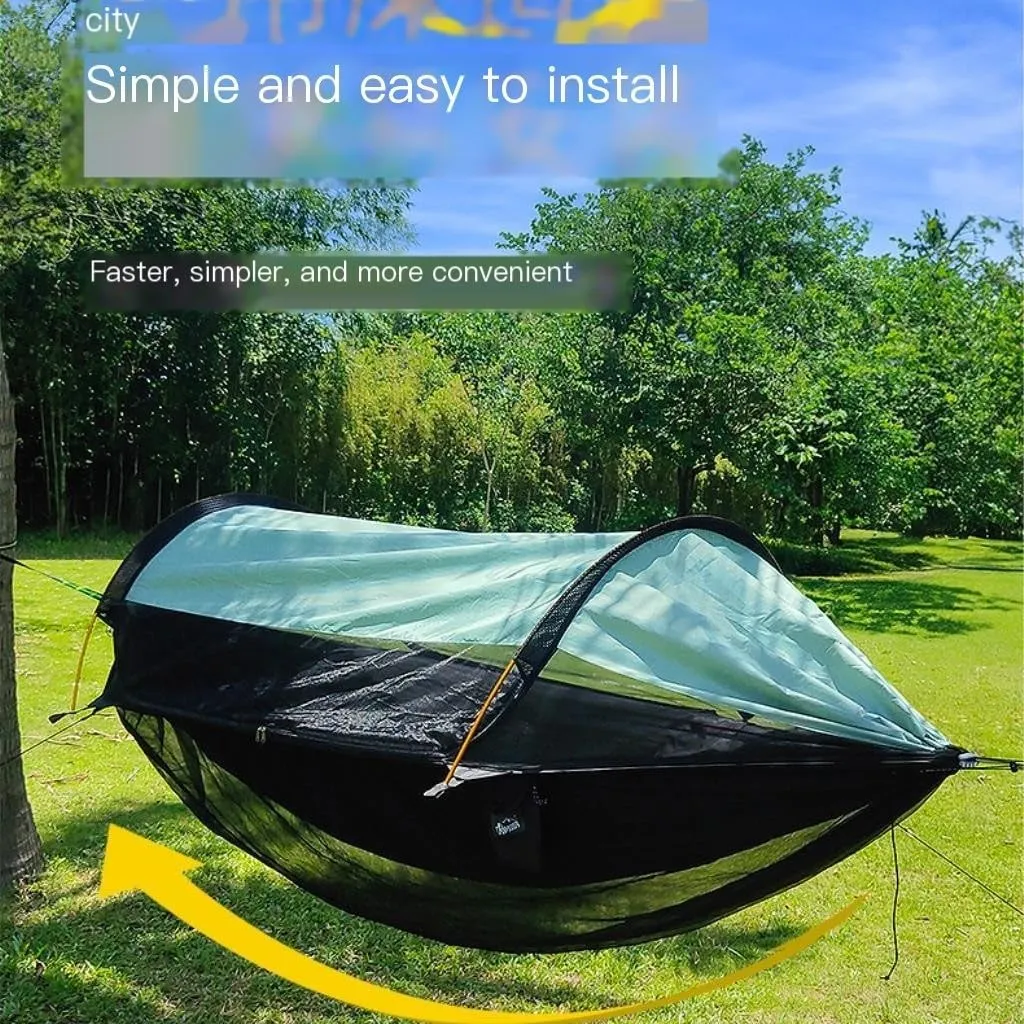 Hammock Double Bottom Anti-Mosquito Cover Outdoor Hammock Detachable Mosquito Net Camping Hammock Anti-Mosquito Net Hammock Outdoor
