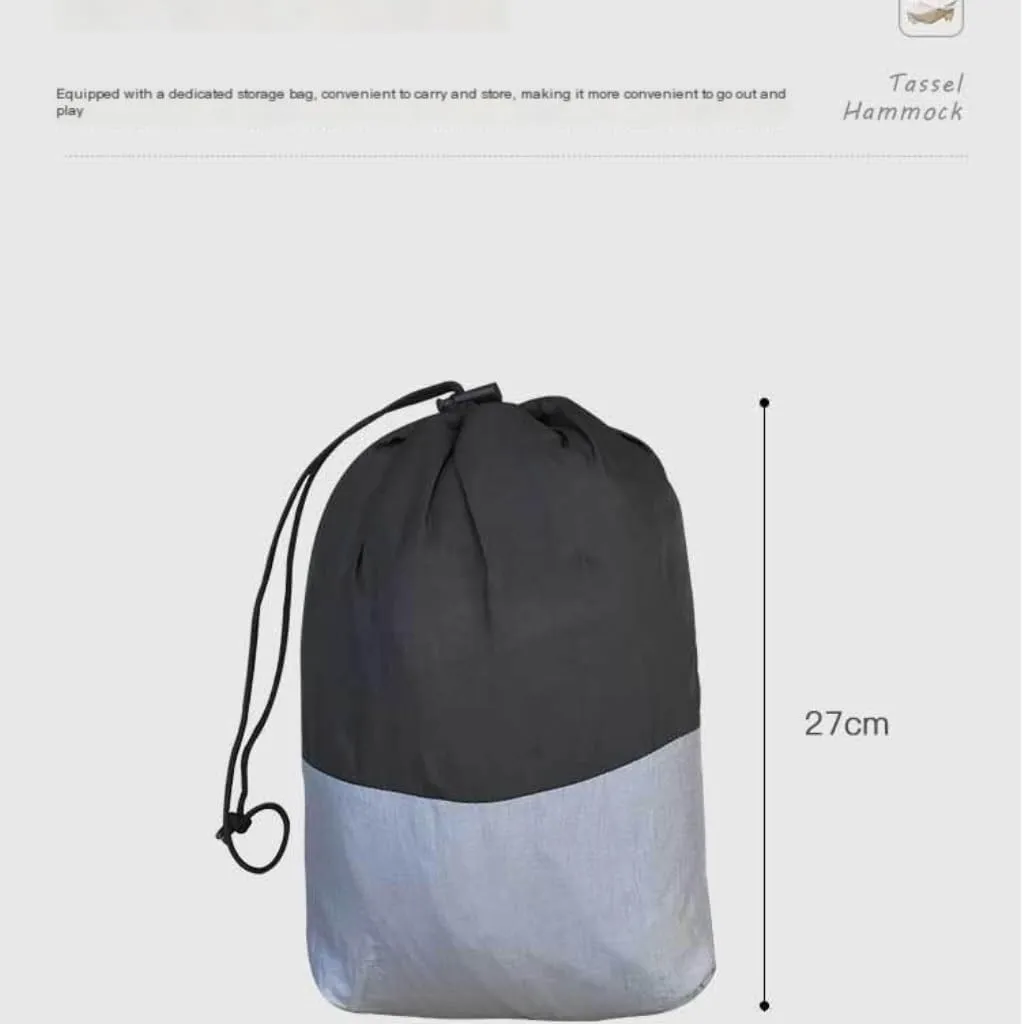 Hammock Double Canopy Mosquito Net Hammock Set Tent Parachute Cloth Camping Automatic Anti-Mosquito Mosquito Net Hammock Hammock Outdoor(E)