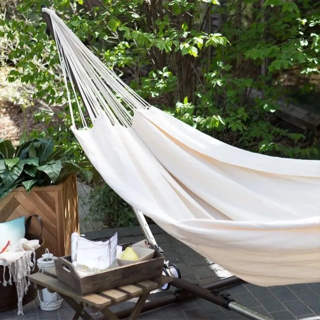 Hammock Double Double Beach Hammock Indoor Outdoor Camping Swing Portable Canvas Balcony Lazy Courtyard Hammock Hanging Chair Hammock Outdoor(A)