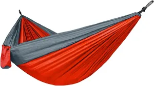 Hammock for Camping Double Hammocks Gear for The Outdoors Backpacking Survival or Travel - Orange