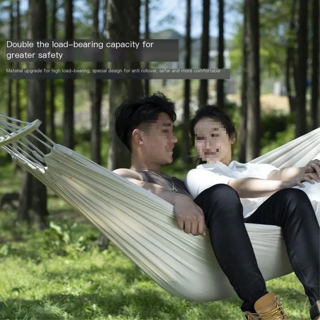 Hammock Hammock Outdoor Single Double Anti-Rollover Portable Camping Outdoor Detachable and Washable Hanging Chair Hammocks for Outside(B,190cm*80cm)