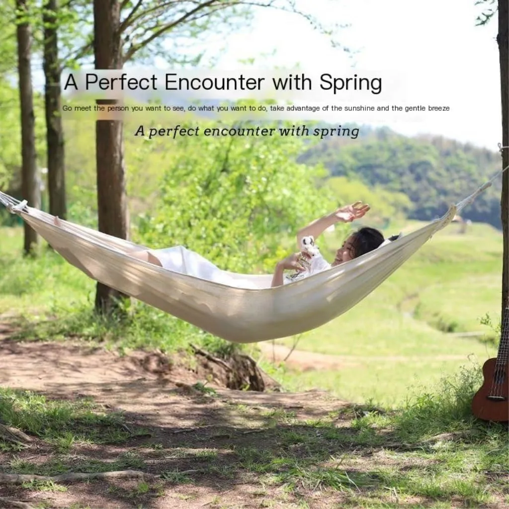 Hammock Hammock Outdoor Single Double Anti-Rollover Portable Camping Outdoor Detachable and Washable Hanging Chair Hammocks for Outside(B,190cm*80cm)
