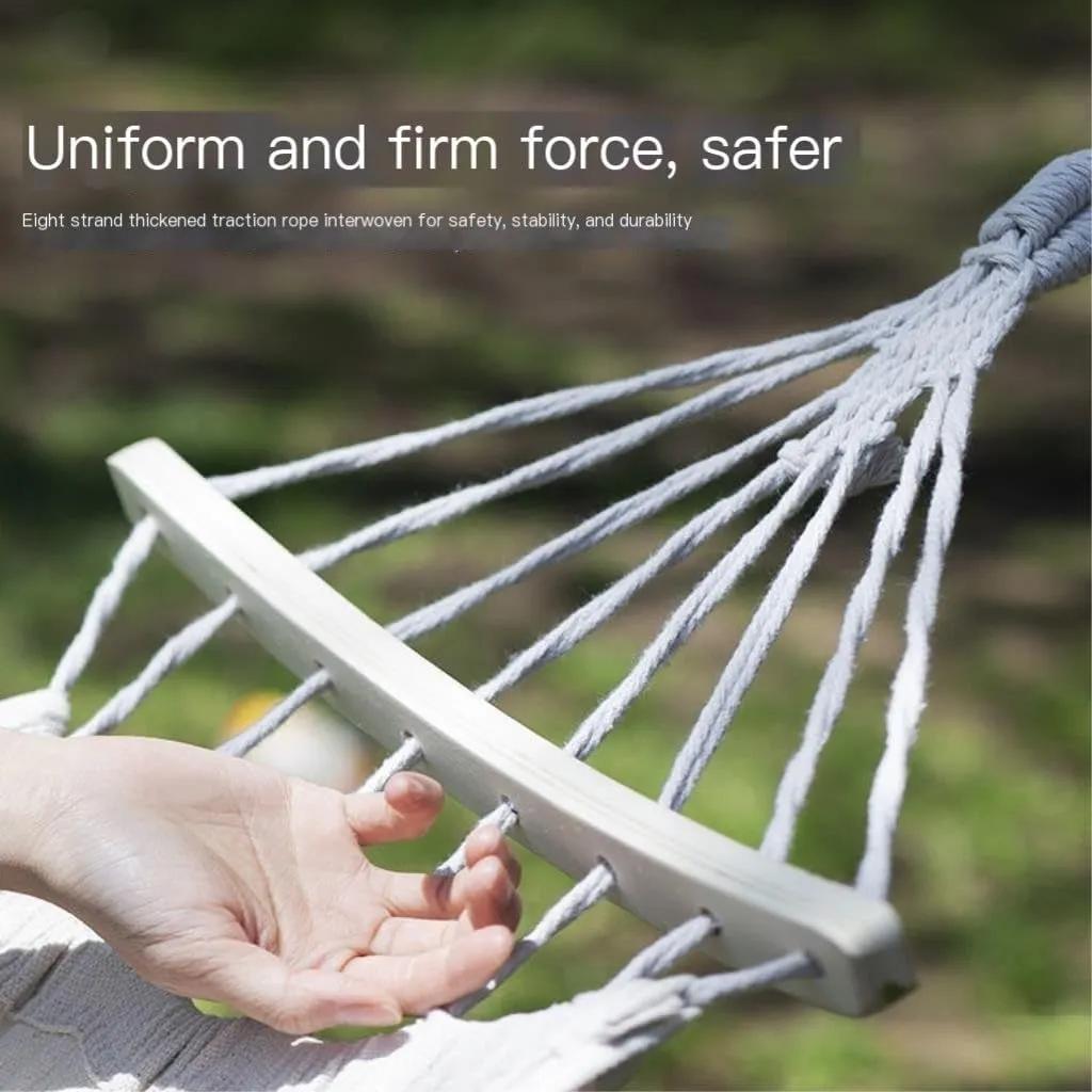 Hammock Hammock Outdoor Single Double Anti-Rollover Portable Camping Outdoor Detachable and Washable Hanging Chair Hammocks for Outside(B,190cm*80cm)