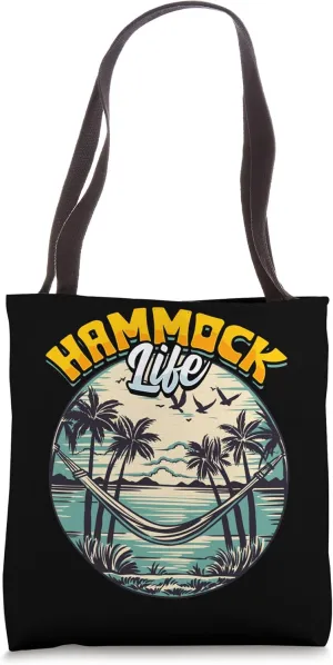 Hammock Life Summer Hillock Hummock Knoll Mound Relaxing Fun Tote Bag