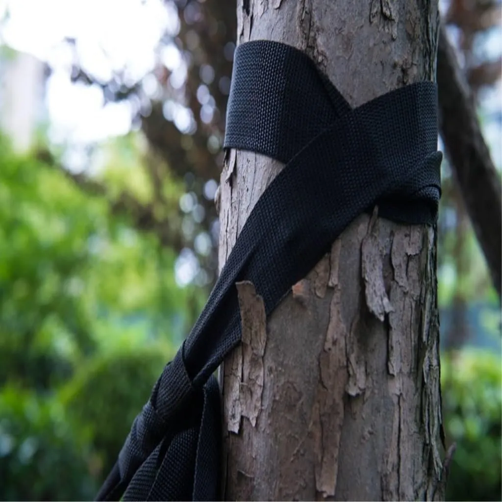 Hammock Mosquito Net Hammock Double Outdoor Anti-Mosquito Parachute Cloth Swing Outdoor Sleeping Hanging Tree Camping Hammocks for Outside(Blue)