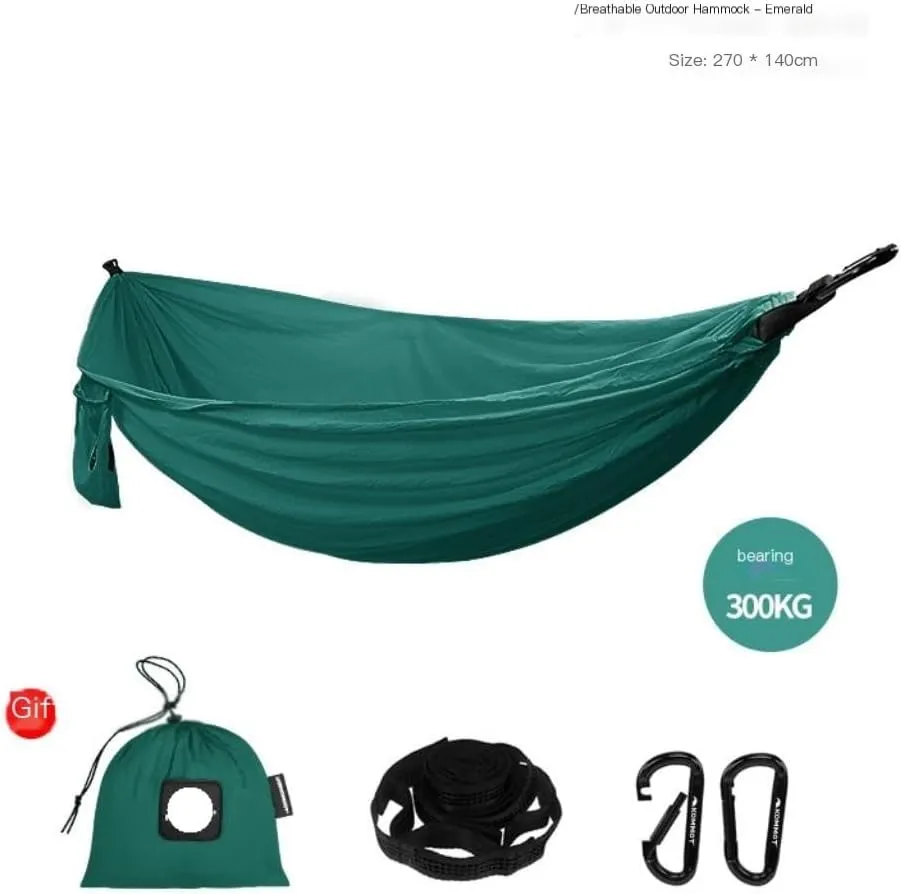 Hammock Muche Outdoor Camping Anti-Rollover Hammock Adult Outdoor Swing Ultra-Light Portable Double Hanging Chair Hammocks for Outside(E)