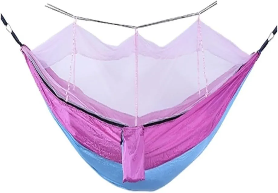 Hammock Outdoor Portable Camping Single Double Mosquito Net Hammock Anti-Mosquito Camping Mesh Mosquito Net Hammock Hammocks for Outside(F)