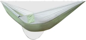 Hammocks Anti-Rollover Pole Hammock Outdoor Camping Single Double Enlarged Thickened Parachute Cloth Camping Hammock Camping Hammocks(Gray,A)