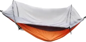 Hammocks Automatic Mosquito Net, Anti-Rollover Hammock, Parachute, Bunis Spinning Camping Leisure Double Hanging Chair Camping Hammocks(Orange)