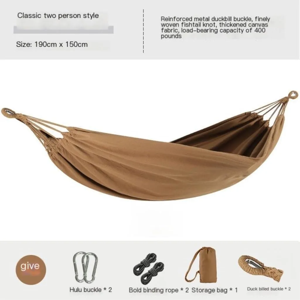 Hammocks Beige Hammock Outdoor Swing Summer Camping W Anti-Rollover Home Indoor Single Double Adult Dormitory Camping Hammocks(Blue,A)