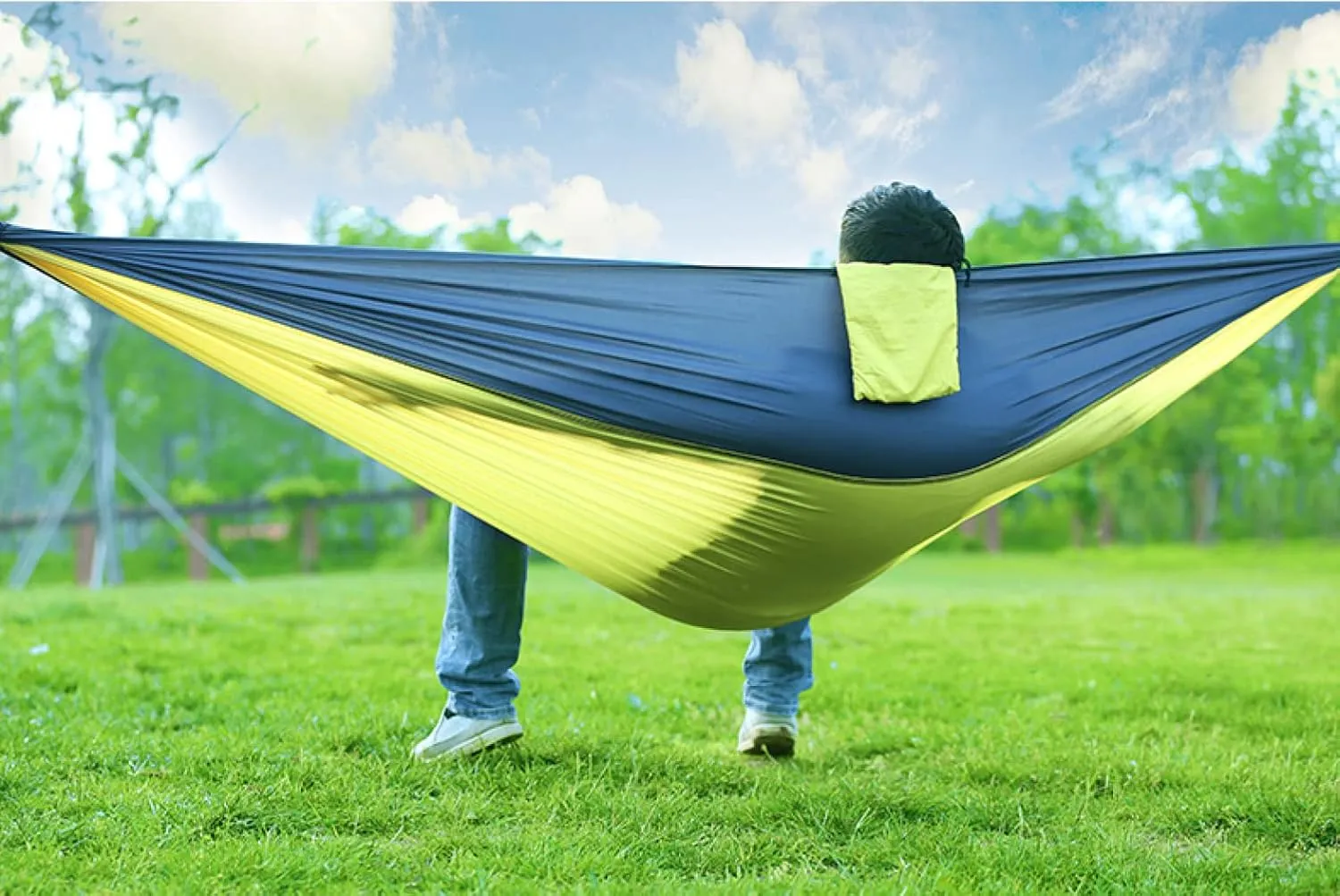 Hammocks Camping Hammock Portable Outdoor Lightweight Nylon Parachute with 2 Tree Ropes Camping Accessories for Outdoor Double & Single Hammocks Outdoor Hammock, China