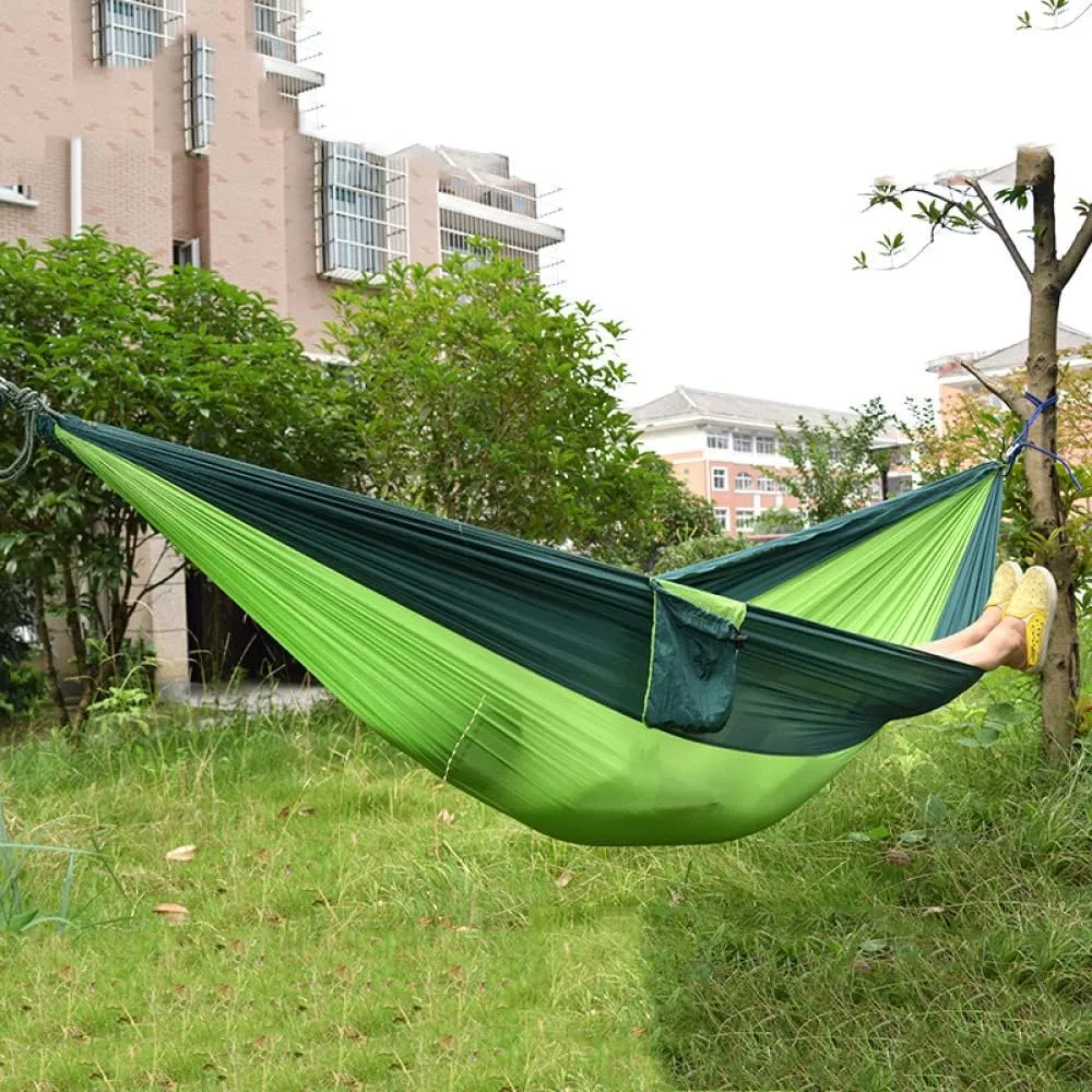 Hammocks Camping Hammock Portable Outdoor Lightweight Nylon Parachute with 2 Tree Ropes Camping Accessories for Outdoor Double & Single Hammocks Outdoor Hammock, China
