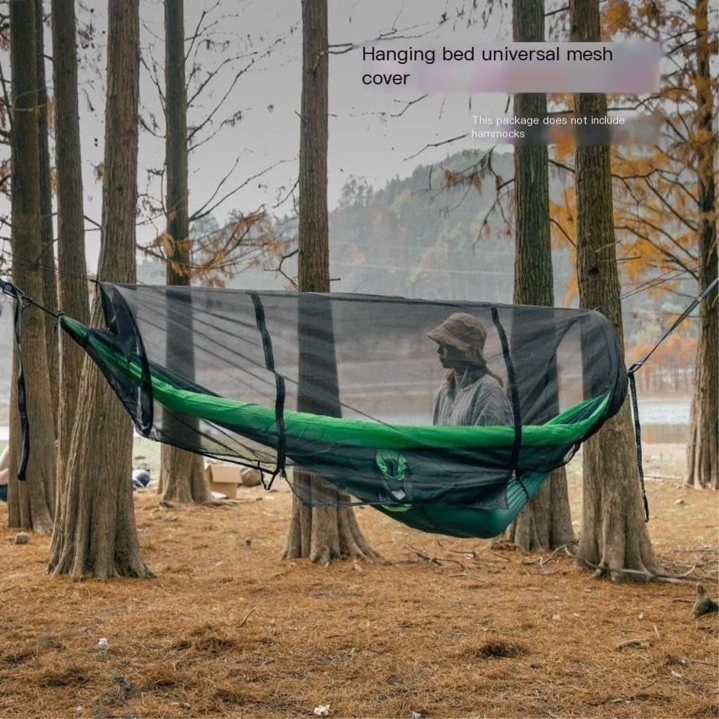 Hammocks Double Inflatable Hammock Outdoor Swing Anti-Rollover Outdoor Camping Outdoor Mosquito-Proof and Durable Camping Hammocks(Blue,A)
