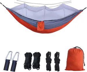 Hammocks for Outside 2 Person with Mosquito Net, Inside Hammock for Bedroom, Portable Hammock with Mosquito Net, Quick Dry Hammock, for Travel Patio Garden